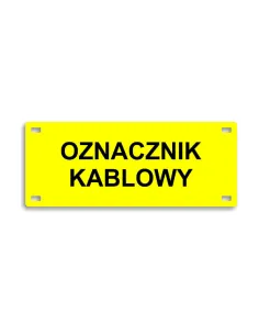 Oznaczniki kablowe tabliczki energetyczne na kable złącza kablowe Z GRAWEREM