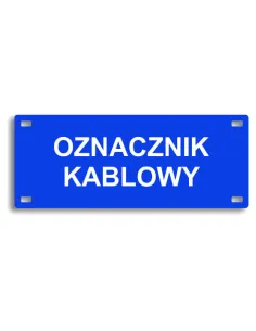 Oznaczniki kablowe tabliczki energetyczne na kable złącza kablowe GRAWEROWANE 7,5x3 cm