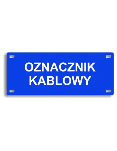 Oznaczniki kablowe tabliczki energetyczne na kable złącza kablowe GRAWEROWANE 7,5x3 cm