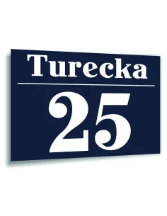 Tabliczka Tablica ADRESOWA Numer domu 30 x 20 cyfry ulica dibond antacyt