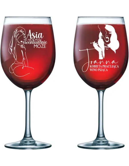 Kieliszek do wina grawer PREZENT dla kobiety żony