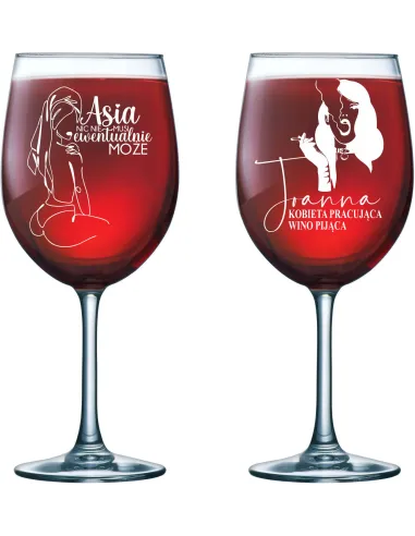 Kieliszek do wina grawer PREZENT dla kobiety żony