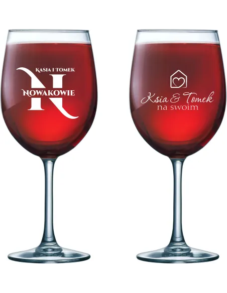Kieliszek do wina grawer PREZENT na parapetówkę