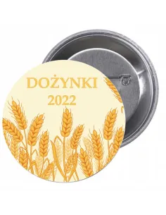 Przypinki buttony DOŻYNKI 2022  znaczki badziki z grafiką