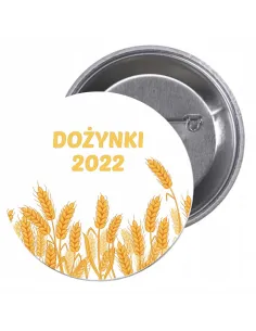 Przypinki buttony DOŻYNKI 2022  znaczki badziki z grafiką
