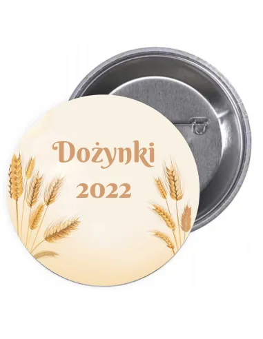 Przypinki buttony DOŻYNKI 2022  znaczki badziki z grafiką