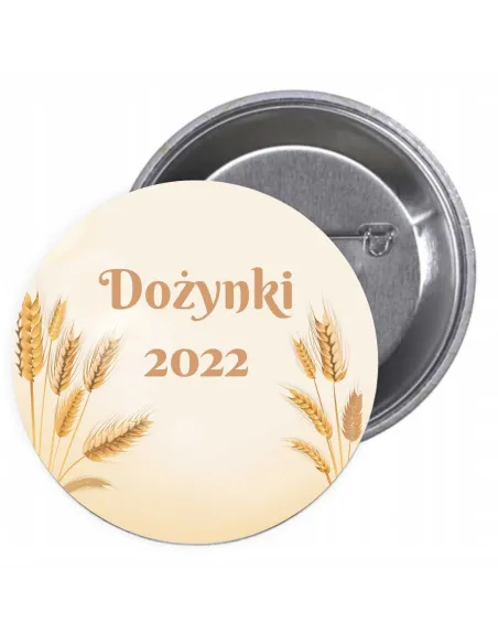 Przypinki buttony DOŻYNKI 2022  znaczki badziki z grafiką