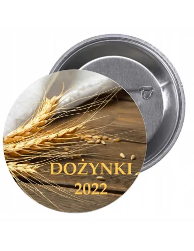 Przypinki buttony DOŻYNKI 2022  znaczki badziki z grafiką