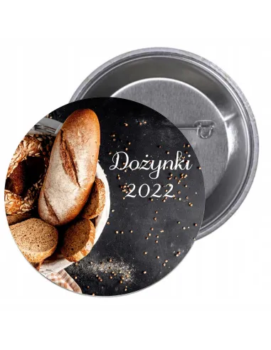 Przypinki buttony DOŻYNKI 2022  znaczki badziki z grafiką