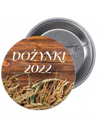 Przypinki buttony DOŻYNKI 2022  znaczki badziki z grafiką