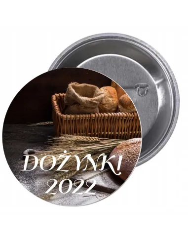 Przypinki buttony DOŻYNKI 2022  znaczki badziki z grafiką