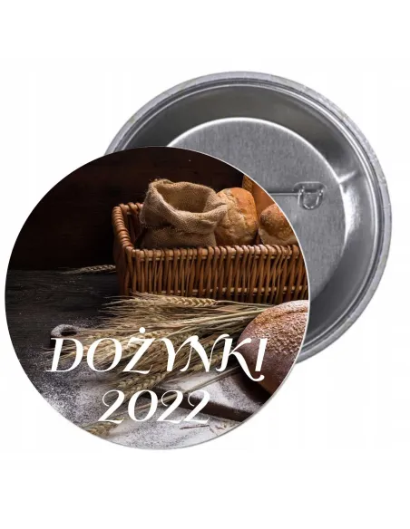 Przypinki buttony DOŻYNKI 2022  znaczki badziki z grafiką