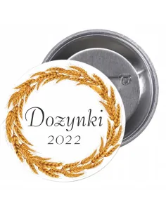 Przypinki buttony DOŻYNKI 2022  znaczki badziki z grafiką
