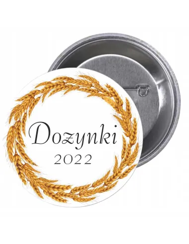 Przypinki buttony DOŻYNKI 2022  znaczki badziki z grafiką