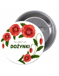 Przypinki buttony DOŻYNKI 2022  znaczki badziki z grafiką