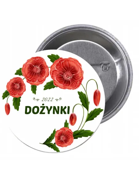 Przypinki buttony DOŻYNKI 2022  znaczki badziki z grafiką