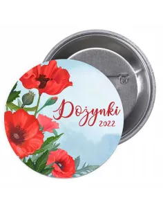 Przypinki buttony DOŻYNKI 2022  znaczki badziki z grafiką