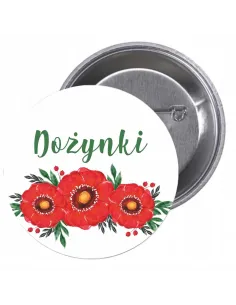 Przypinki buttony DOŻYNKI  znaczki badziki z grafiką