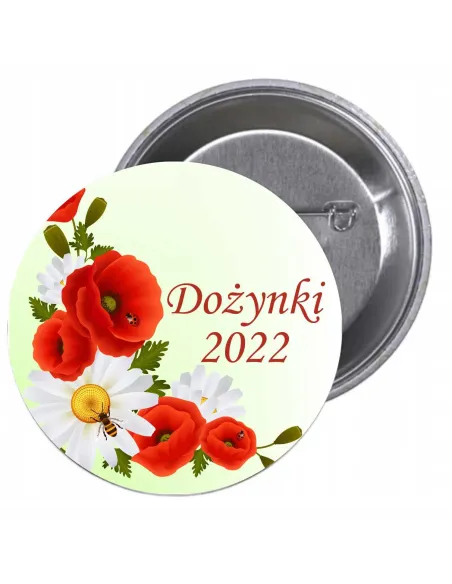 Przypinki buttony DOŻYNKI 2026  znaczki badziki z grafiką