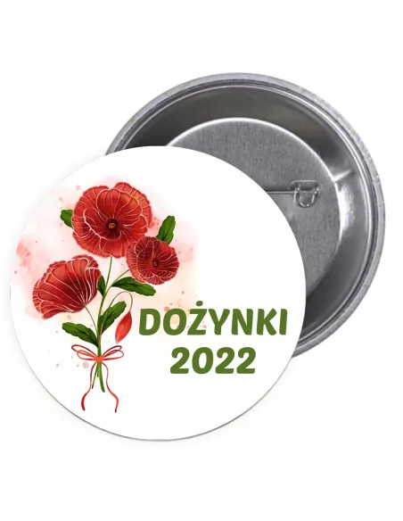 Przypinki buttony DOŻYNKI 2026  znaczki badziki z grafiką