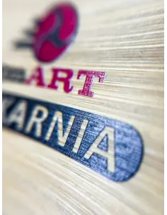 Bambusowy ZEGAR ścienny nadruk UV DLA INSTYTUCJI