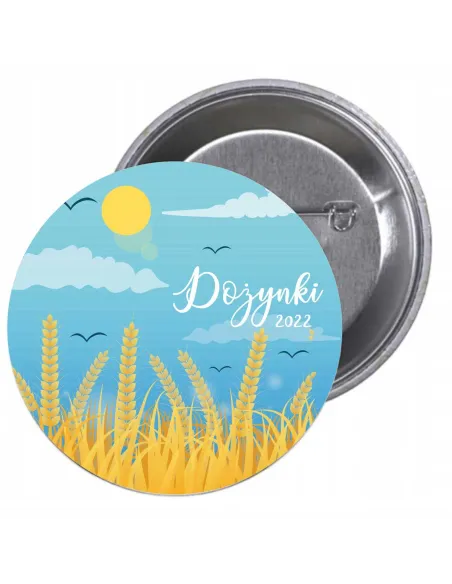 Przypinki buttony DOŻYNKI 2026  znaczki badziki z grafiką