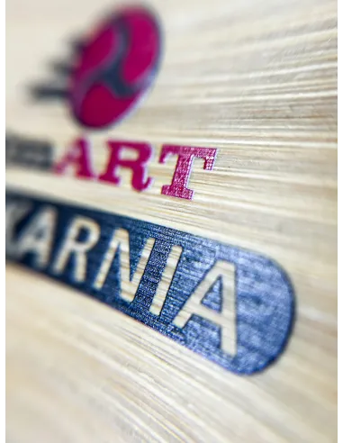 Bambusowy ZEGAR ścienny nadruk UV RÓŻNE ZAWODY prezent