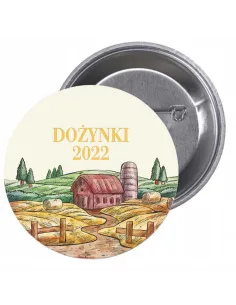 Przypinki buttony DOŻYNKI 2022  znaczki badziki z grafiką