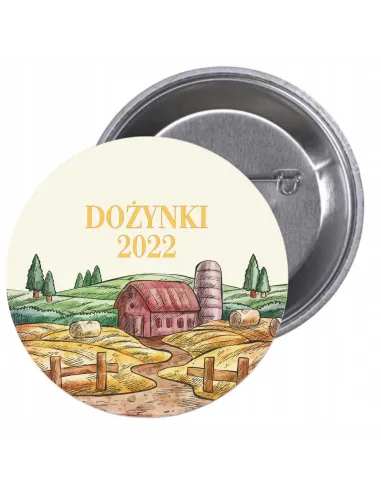 Przypinki buttony DOŻYNKI 2022  znaczki badziki z grafiką