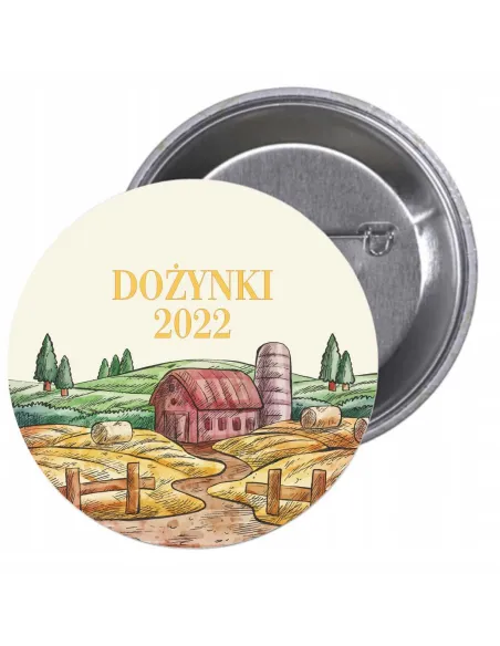 Przypinki buttony DOŻYNKI 2022  znaczki badziki z grafiką