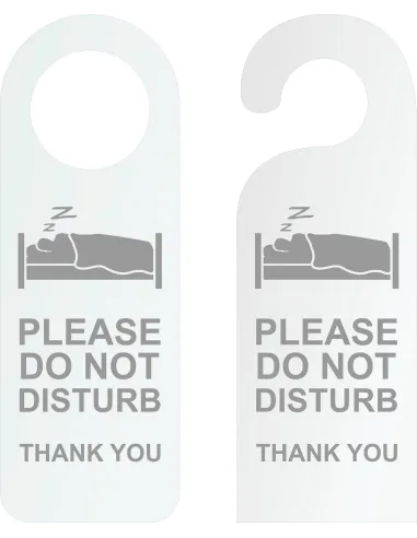 ZAWIESZKA NA DRZWI klamkę hotelowa TWÓJ TEKST LOGO GRAWER na plexi