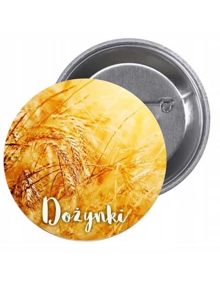 Przypinki buttony DOŻYNKI  znaczki badziki z grafiką