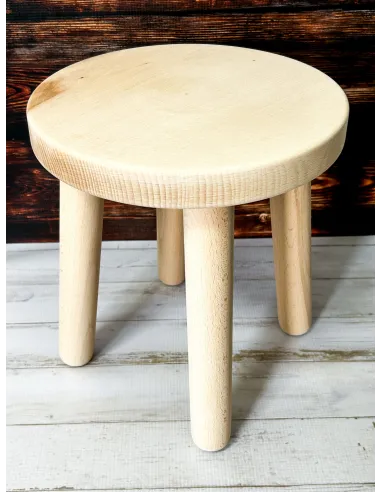 TABORECIK krzesełko DREWNIANE DLA DZIECKA z grawerem z imieniem PREZENT