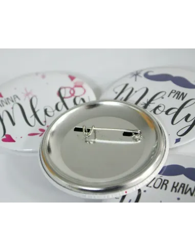 Przypinki buttony I LOVE KRAKÓW znaczki badziki z grafiką