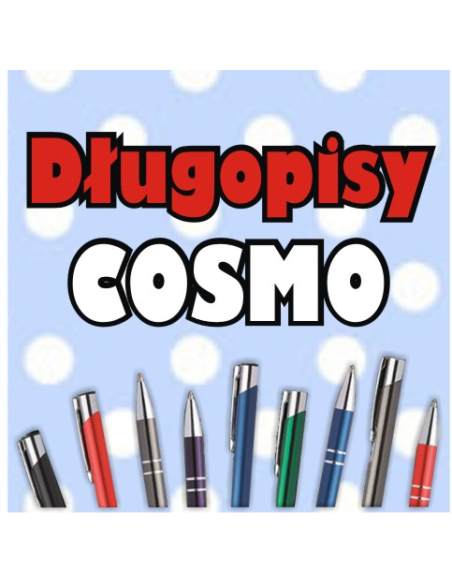 Długopisy Cosmo metalowe z grawerem 50 szt.