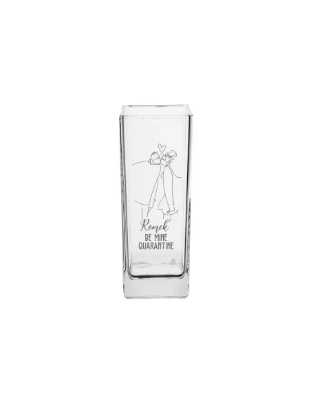 Wazon z grawer PREZENT dla chłopaka męża z napisem