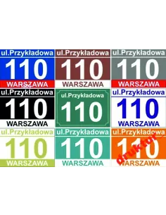 Numer domu Oznakowanie domu tablica adresowa 30 cm