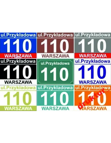 Numer domu Oznakowanie domu tablica adresowa 30 cm