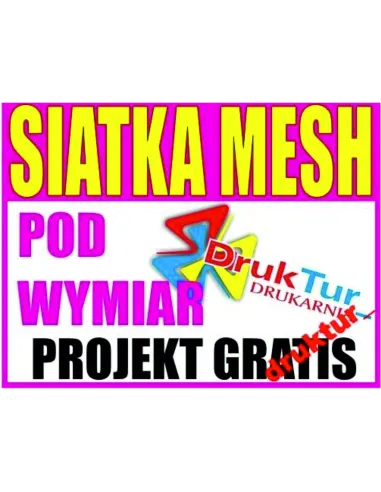 SIATKA MESH REKLAMA reklamowa PROJEKT GRATIS