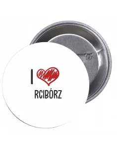 Przypinki buttony I LOVE RCIBÓRZ  znaczki badziki z grafiką
