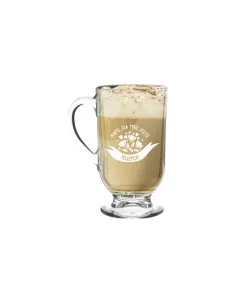 Szklanka kubek do cappucino latte z grawerem na prezent dla mamy