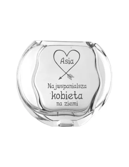 Wazon z grawer PREZENT na Dzień Kobiet Walentynki