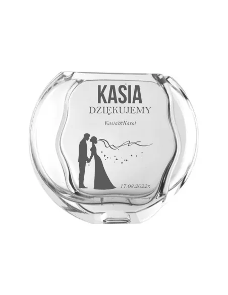 Wazon z grawer PREZENT podziękowania dla świadków