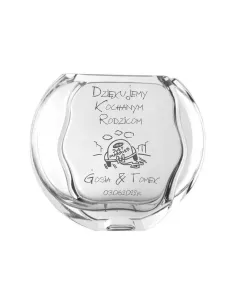 Wazon z grawer PREZENT podziękowanie dla rodziców