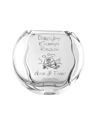 Wazon z grawer PREZENT podziękowanie dla rodziców