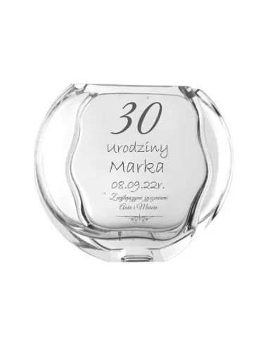 Wazon z grawerem PREZENT na 18 20 30 40 50 60 70