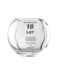 Wazon z grawerem PREZENT na 18 osiemnastkę 18-tkę