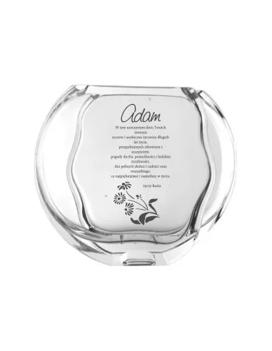 Wazon z grawerem PREZENT na imieniny Jubileusz