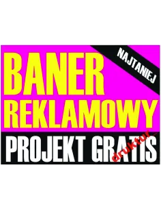 BANER reklamowy REKLAMA PLANDEKA projekt GRATIS