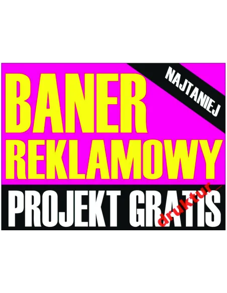 BANER reklamowy REKLAMA PLANDEKA projekt GRATIS